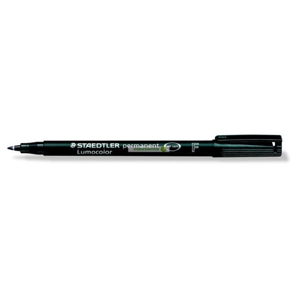 Alkoholos marker, OHP, 0,6 mm, STAEDTLER "Lumocolor 318 F", fekete