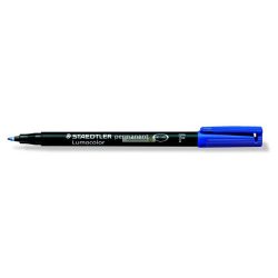   Alkoholos marker, OHP, 0,6 mm, STAEDTLER "Lumocolor 318 F", kék