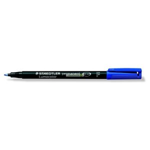 Alkoholos marker, OHP, 0,6 mm, STAEDTLER "Lumocolor 318 F", kék