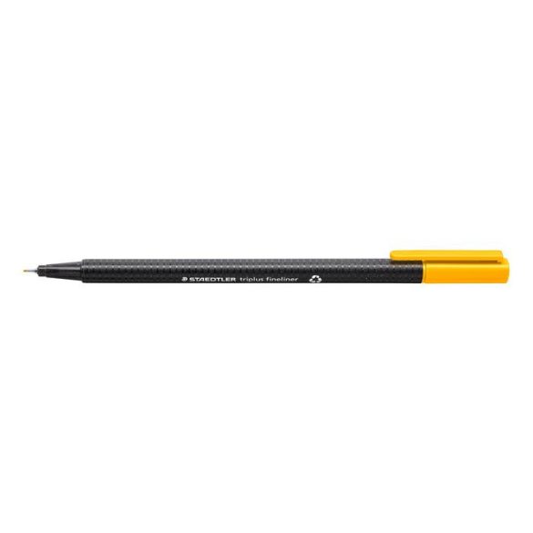 Tűfilc, 0,3 mm, STAEDTLER "Triplus", napsárga