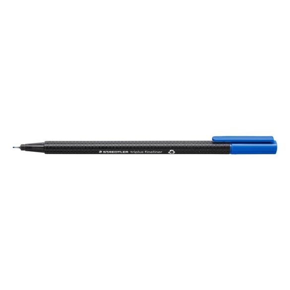 Tűfilc, 0,3 mm, STAEDTLER "Triplus", ciánkék
