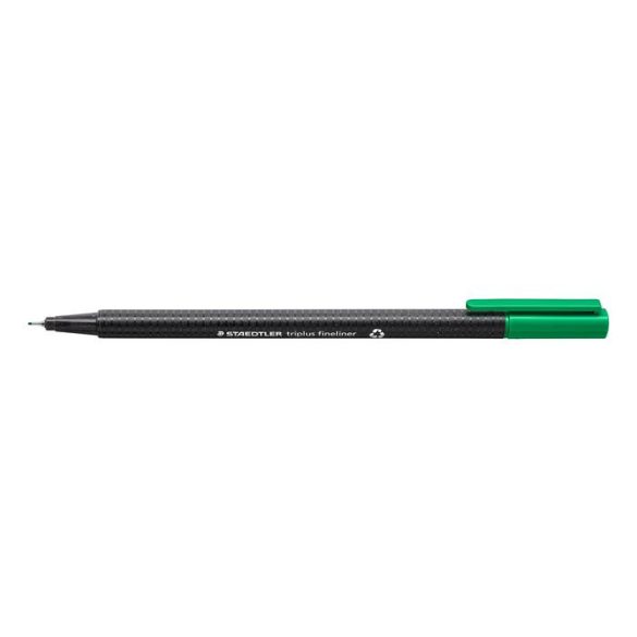 Tűfilc, 0,3 mm, STAEDTLER "Triplus", zöld