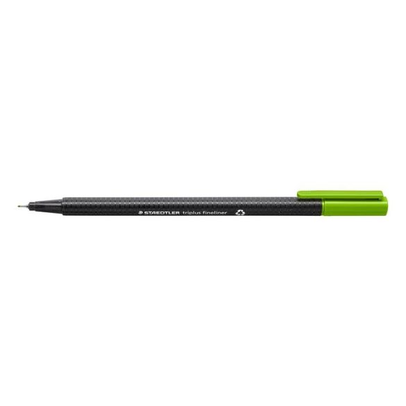 Tűfilc, 0,3 mm, STAEDTLER "Triplus", világoszöld