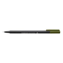 Tűfilc, 0,3 mm, STAEDTLER "Triplus", olivazöld