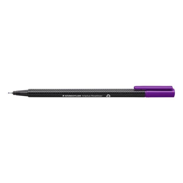 Tűfilc, 0,3 mm, STAEDTLER "Triplus", sötétlila