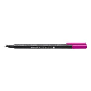 Tűfilc, 0,3 mm, STAEDTLER "Triplus", sötétmályva