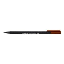 Tűfilc, 0,3 mm, STAEDTLER "Triplus", középbarna