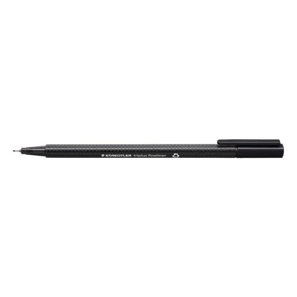 Tűfilc, 0,3 mm, STAEDTLER "Triplus", fekete