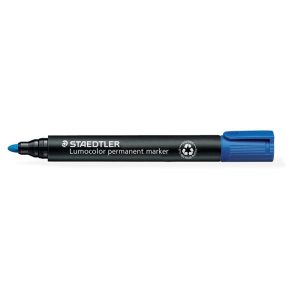 Alkoholos marker, 2 mm, kúpos, STAEDTLER "Lumocolor 352", kék