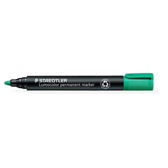 Alkoholos marker, 2 mm, kúpos, STAEDTLER "Lumocolor 352", zöld