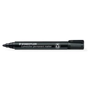 Alkoholos marker, 2 mm, kúpos, STAEDTLER "Lumocolor 352", fekete