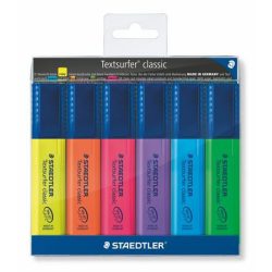   Szövegkiemelő készlet, 1-5 mm, STAEDTLER "Textsurfer Classic 364", 6 különböző szín