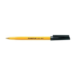   Golyóstoll, 0,3 mm, kupakos, STAEDTLER "Stick 430 F", fekete