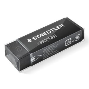 Radír, STAEDTLER "Rasoplast 526 B20", fekete