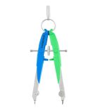 Körző készlet, precíziós, 2 darabos, STAEDTLER "Mars Comfort Neon", neon kék/zöld