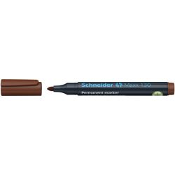   Alkoholos marker, 1-3 mm, kúpos, SCHNEIDER "Maxx 130", barna