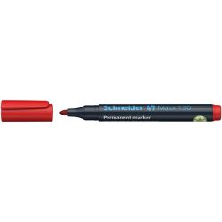   Alkoholos marker, 1-3 mm, kúpos, SCHNEIDER "Maxx 130", piros