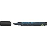 Alkoholos marker, 1-4 mm, vágott, SCHNEIDER "Maxx 133", fekete