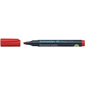 Alkoholos marker, 1-4 mm, vágott, SCHNEIDER "Maxx 133", piros