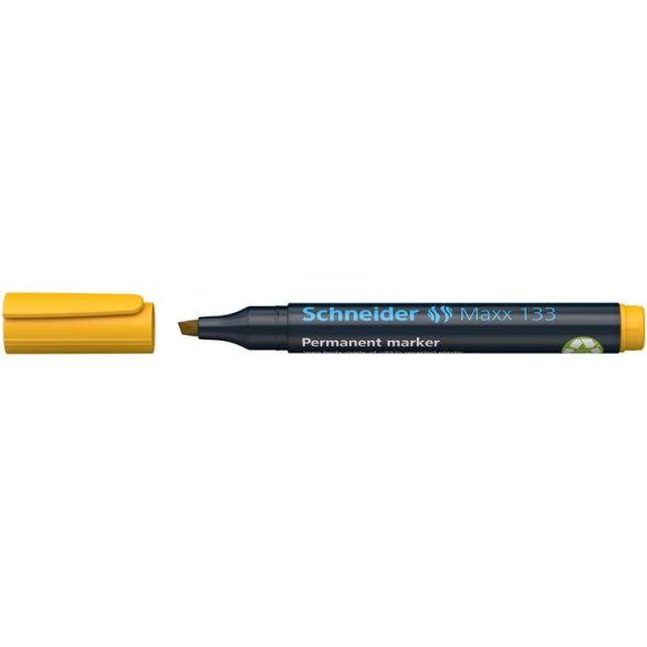 Alkoholos marker, 1-4 mm, vágott, SCHNEIDER "Maxx 133", zöld