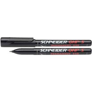 Alkoholos marker, OHP, 0,4 mm, SCHNEIDER "Maxx 220 S", fekete