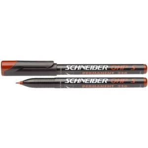 Alkoholos marker, OHP, 0,4 mm, SCHNEIDER "Maxx 220 S", piros