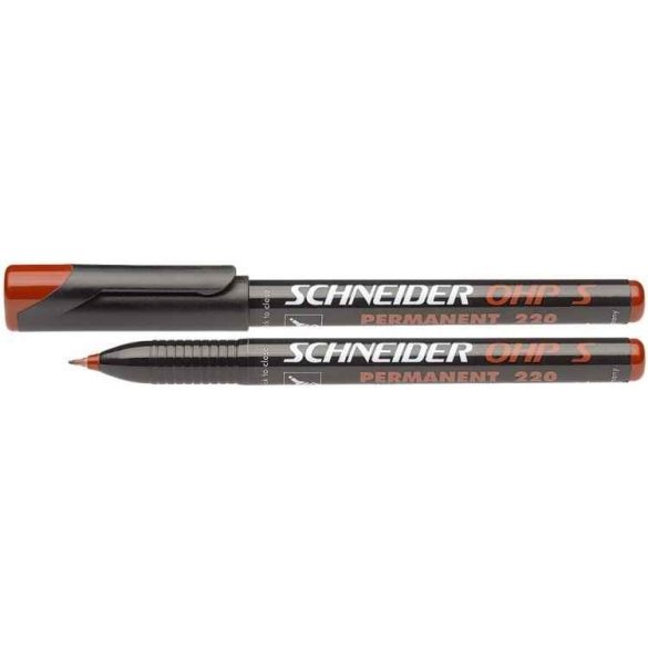 Alkoholos marker, OHP, 0,4 mm, SCHNEIDER "Maxx 220 S", piros