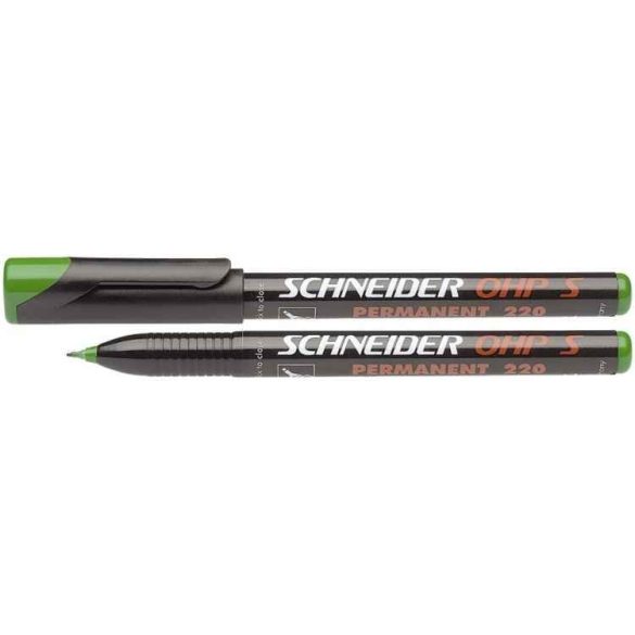 Alkoholos marker, OHP, 0,4 mm, SCHNEIDER "Maxx 220 S", zöld