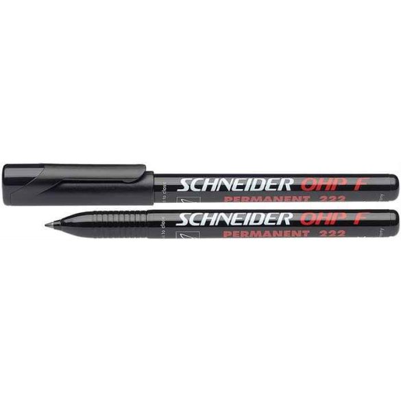 Alkoholos marker, OHP, 0,7 mm, SCHNEIDER "Maxx 222 F", fekete