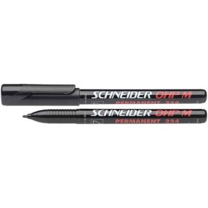 Alkoholos marker, OHP, 1 mm, SCHNEIDER "Maxx 224 M", fekete