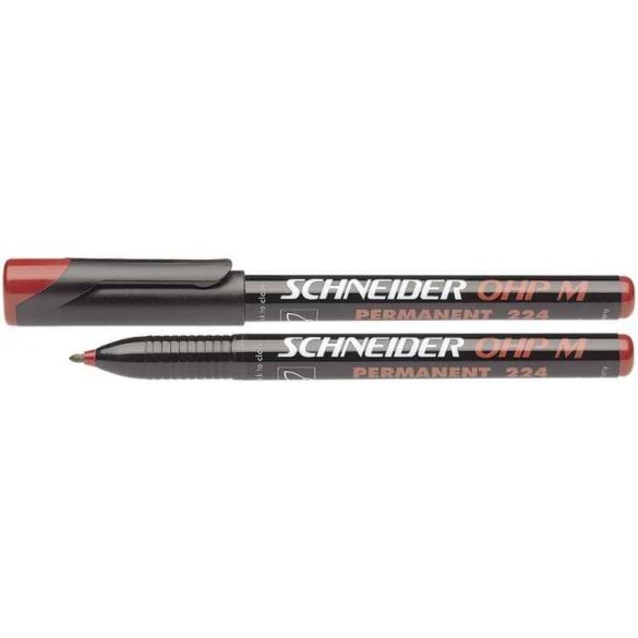 Alkoholos marker, OHP, 1 mm, SCHNEIDER "Maxx 224 M", fekete