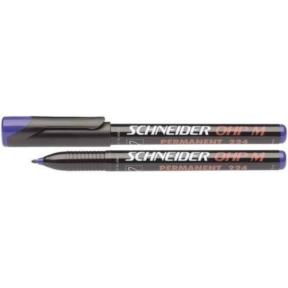 Alkoholos marker, OHP, 1 mm, SCHNEIDER "Maxx 224 M", kék
