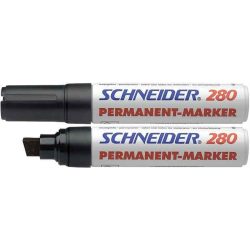   Alkoholos marker, 4-12 mm, vágott, SCHNEIDER "Maxx 280", fekete