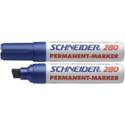   Alkoholos marker, 4-12 mm, vágott, SCHNEIDER "Maxx 280", kék
