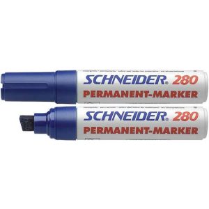 Alkoholos marker, 4-12 mm, vágott, SCHNEIDER "Maxx 280", kék