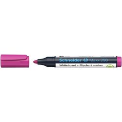   Tábla- és flipchart marker, 2-3 mm, kúpos, SCHNEIDER "Maxx 290", magenta