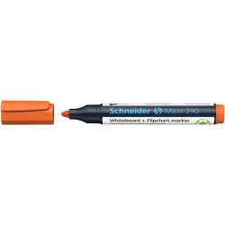   Tábla- és flipchart marker, 2-3 mm, kúpos, SCHNEIDER "Maxx 290", narancssárga