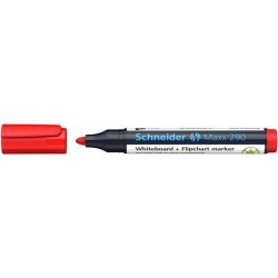   Tábla- és flipchart marker, 2-3 mm, kúpos, SCHNEIDER "Maxx 290", piros