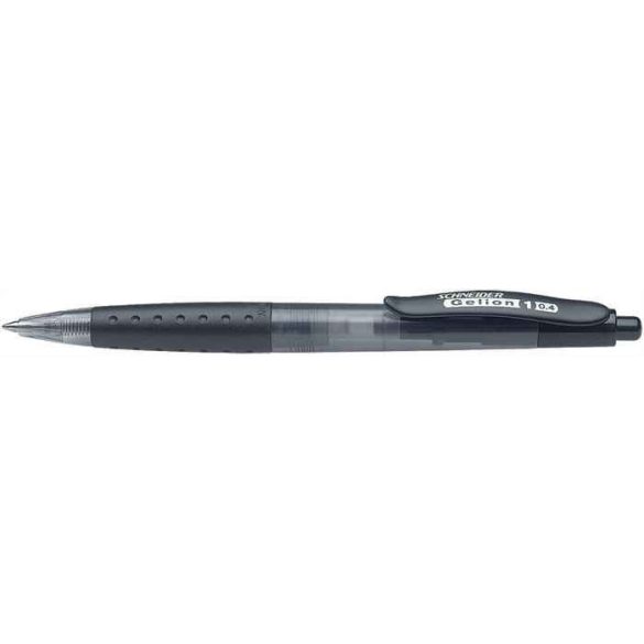 Zseléstoll, 0,4 mm, nyomógombos, SCHNEIDER "Gelion 1", fekete
