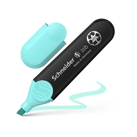 Szövegkiemelő, 1-5 mm, SCHNEIDER "Job Pastel", türkizkék