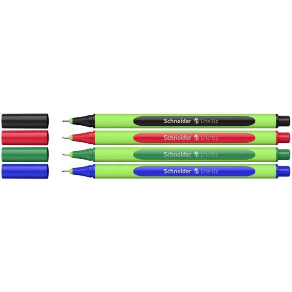 Tűfilc készlet, 0,4 mm, SCHNEIDER "Line-Up", 4 különböző szín