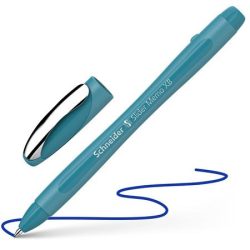   Golyóstoll, 0,7 mm, kupakos, SCHNEIDER "Slider Memo", pávakék