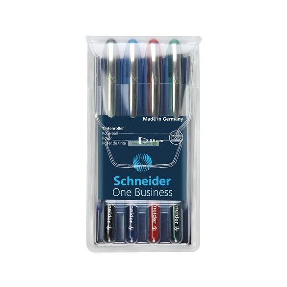 Rollertoll készlet, 0,6 mm, "SCHNEIDER "One Business", 4 szín