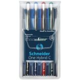 Rollertoll készlet, 0,5 mm, SCHNEIDER "One Hybrid C", 4 szín