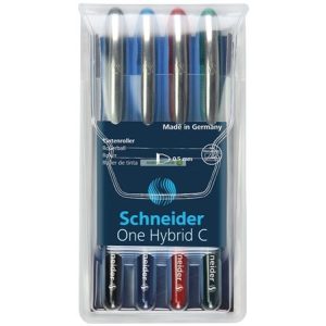 Rollertoll készlet, 0,5 mm, SCHNEIDER "One Hybrid C", 4 szín