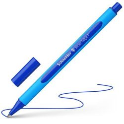  Golyóstoll, 0,3 mm, kupakos, SCHNEIDER "Slider Edge F", kék