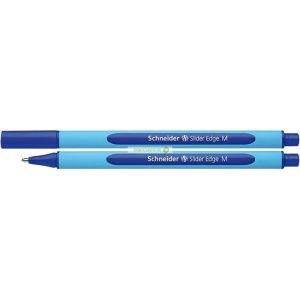 Golyóstoll, 0,5 mm, kupakos, SCHNEIDER "Slider Edge M", kék