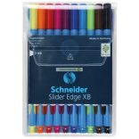 Golyóstoll készlet, 0,7 mm, kupakos, SCHNEIDER "Slider Edge XB", vegyes színek