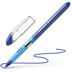   Golyóstoll, 0,5 mm, kupakos, SCHNEIDER "Slider Basic M", kék