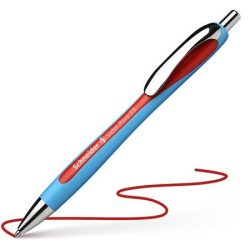   Golyóstoll, 0,7 mm, nyomógombos, SCHNEIDER "Slider Rave XB", piros